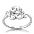 Bague Om en Argent 925 – Symbole Sacré de Paix, Protection et Éveil Spirituel