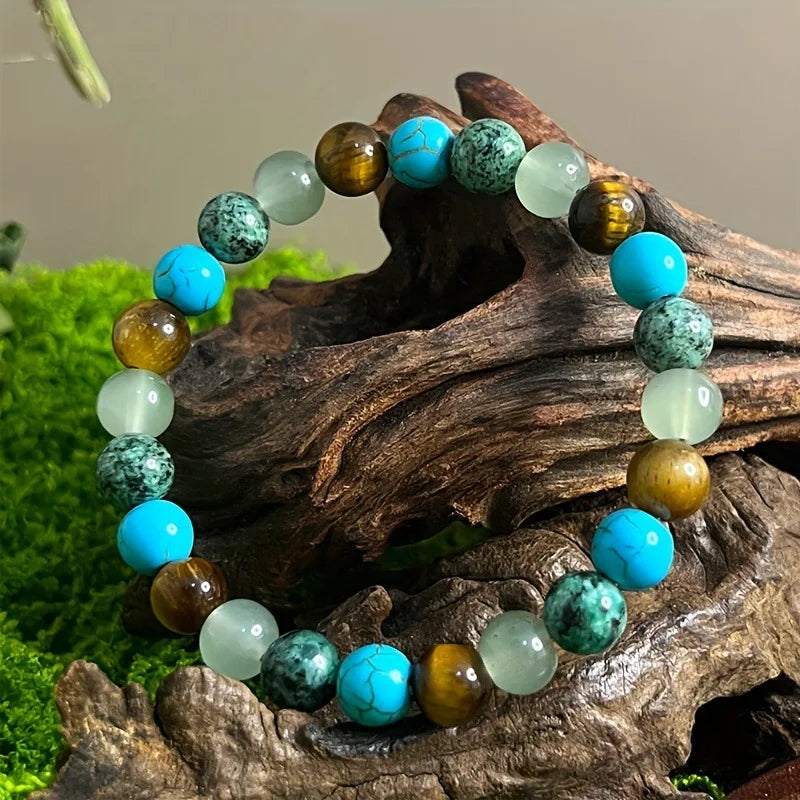 Natural Stone Symbolic Beaded Bracelet