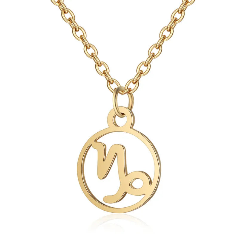 Collier Signe du Zodiaque Doré ou Argenté – Pendentif Astrologique Élégant