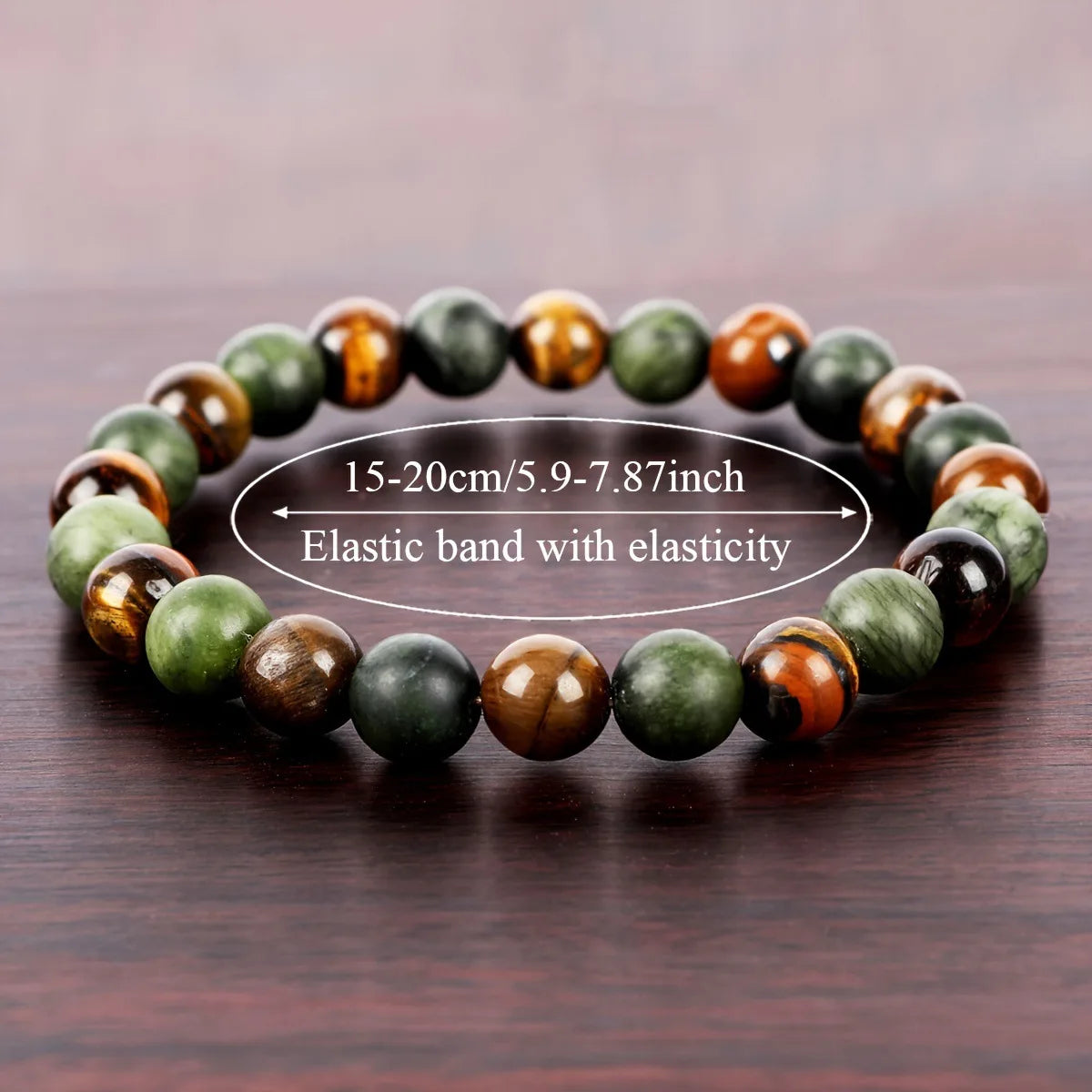 Natural Stone Symbolic Beaded Bracelet