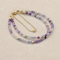Bracelet Double Rang 3MM en Pierre Naturelle – Collection Énergie & Élégance