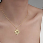 Collier Lotus Om – Pendentif Sacré de Paix, Harmonie et Éveil Spirituel