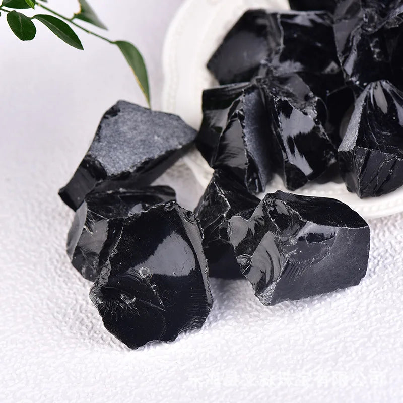 Obsidienne Noire Brute – 100g