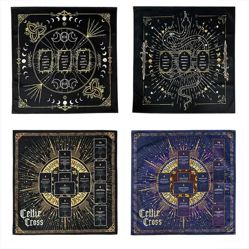 Tapis d’Autel pour Tarot en Velours Épais