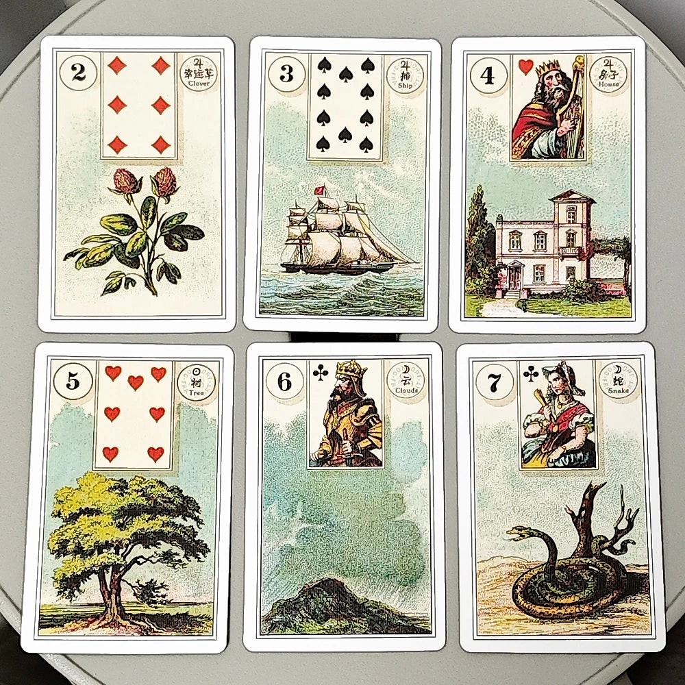Jeu de Cartomancie Lenormand Français