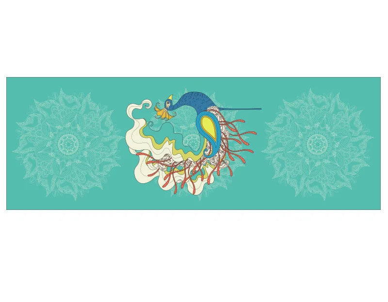 Tapis de Yoga Antidérapant Double Face – Serviette Yoga Velours Pliable & Séchage Rapide