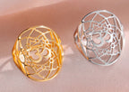 Bague Lotus Om – Symbole Sacré de Sérénité et d’Éveil Spirituel