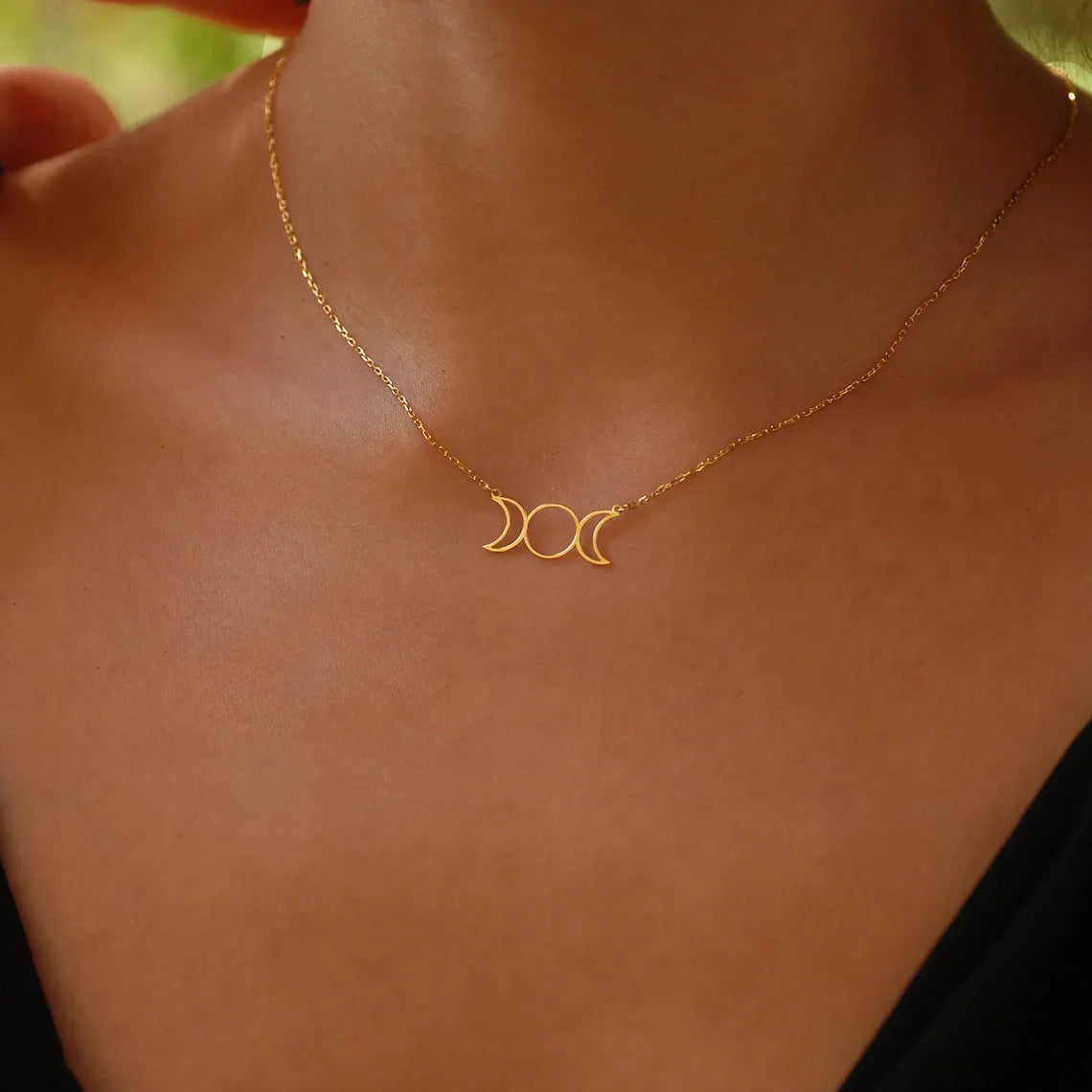 Collier Triple Lune Pentacle