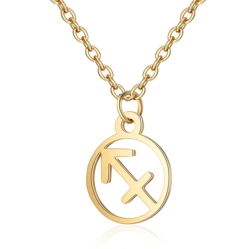 Collier Signe du Zodiaque Doré ou Argenté – Pendentif Astrologique Élégant
