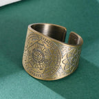 Bague Manchette Pentacle & Sceaux Mystiques