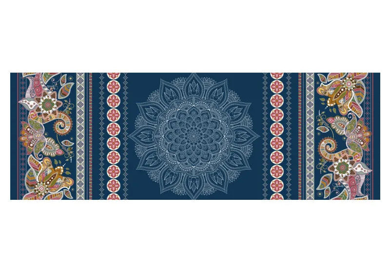 Tapis de Yoga Antidérapant Double Face – Serviette Yoga Velours Pliable & Séchage Rapide