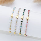 Bracelet Cœur en Pierres Naturelles