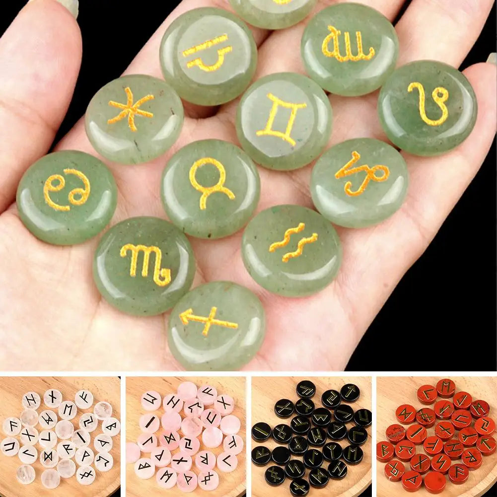 Runes de Divination en Pierres Naturelles