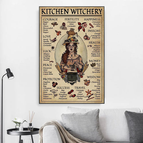 Affiche Murale Witchery Vintage