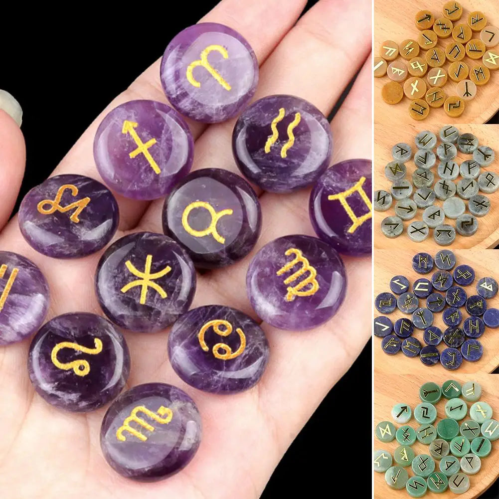 Runes de Divination en Pierres Naturelles