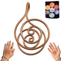 Bague Spirale en Cuivre Ajustable – Anneau Énergétique Reiki pour la Paume
