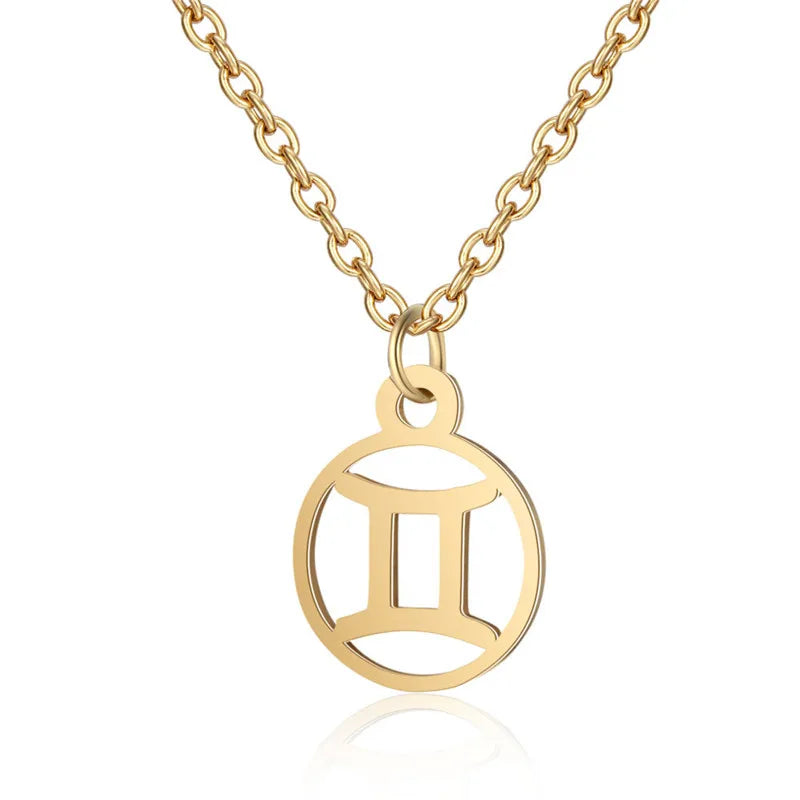 Collier Signe du Zodiaque Doré ou Argenté – Pendentif Astrologique Élégant