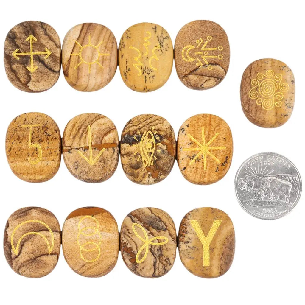 Runes de Sorcière en Pierres Naturelles
