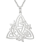 Collier Triquetra – Nœud Sacré de Protection et d’Harmonie