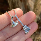Collier Sorcière Chapeau & Balai