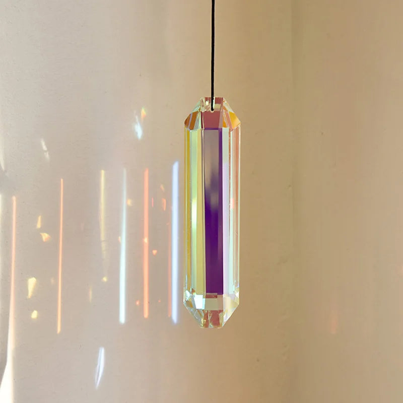 Prisme Attrape-Soleil Hexagonal Arc-en-Ciel