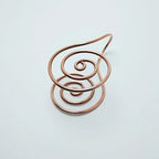 Bague Spirale en Cuivre Ajustable – Anneau Énergétique Reiki pour la Paume