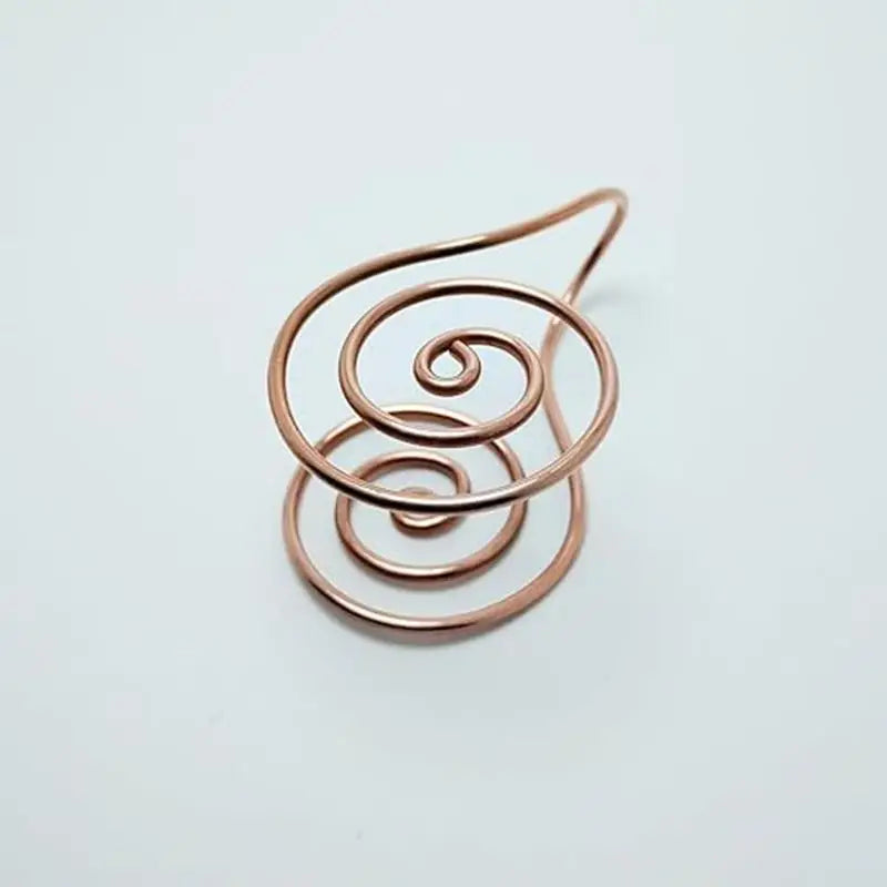 Bague Spirale en Cuivre Ajustable – Anneau Énergétique Reiki pour la Paume