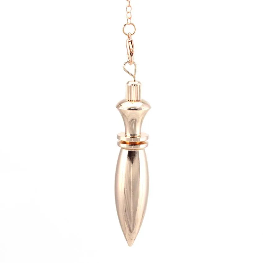 Pendule divinatoire en métal – Pointe de radiesthésie