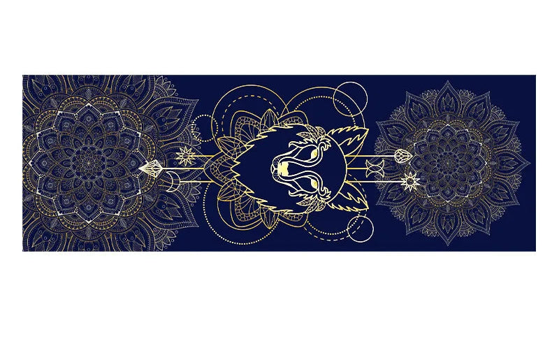 Tapis de Yoga Antidérapant Double Face – Serviette Yoga Velours Pliable & Séchage Rapide