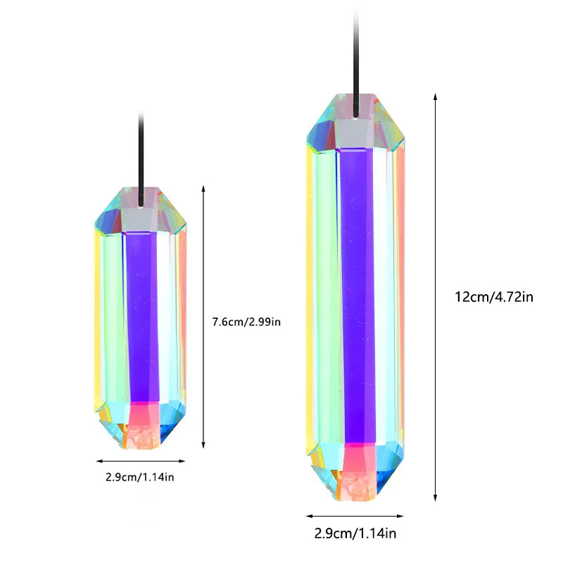 Prisme Attrape-Soleil Hexagonal Arc-en-Ciel