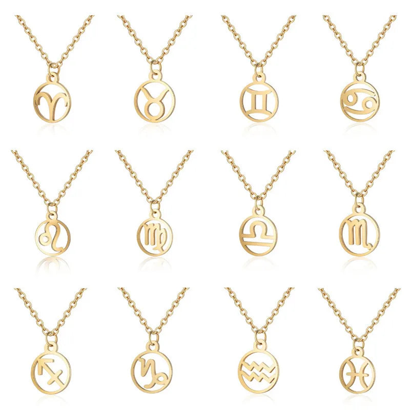 Collier Signe du Zodiaque Doré ou Argenté – Pendentif Astrologique Élégant