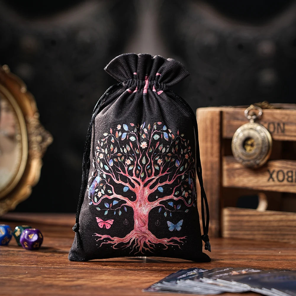 Pochette Mystique en Velours pour Tarot & Oracles