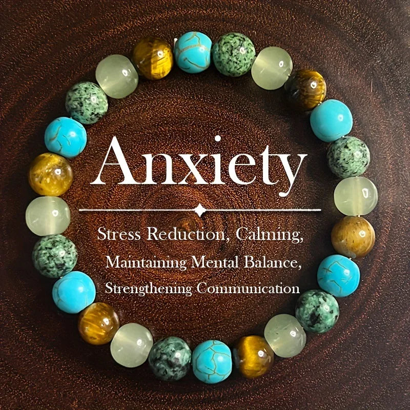 Natural Stone Symbolic Beaded Bracelet