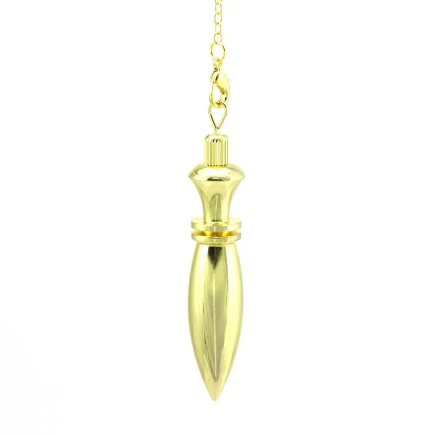 Pendule divinatoire en métal – Pointe de radiesthésie