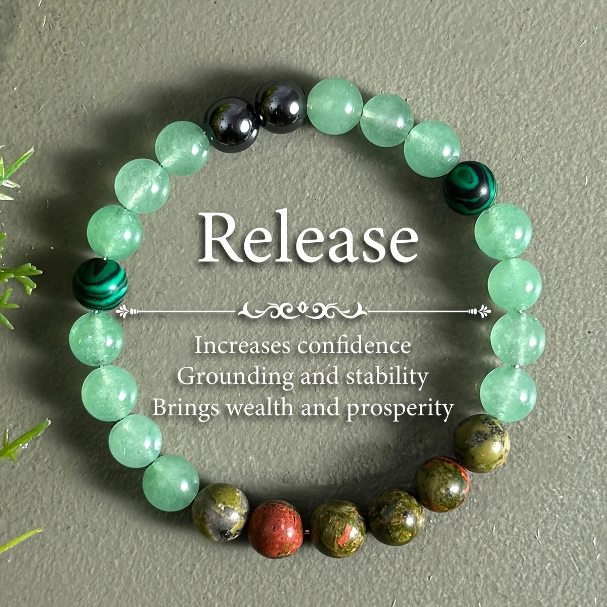 Natural Stone Symbolic Beaded Bracelet
