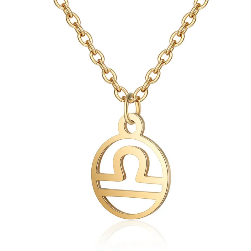 Collier Signe du Zodiaque Doré ou Argenté – Pendentif Astrologique Élégant