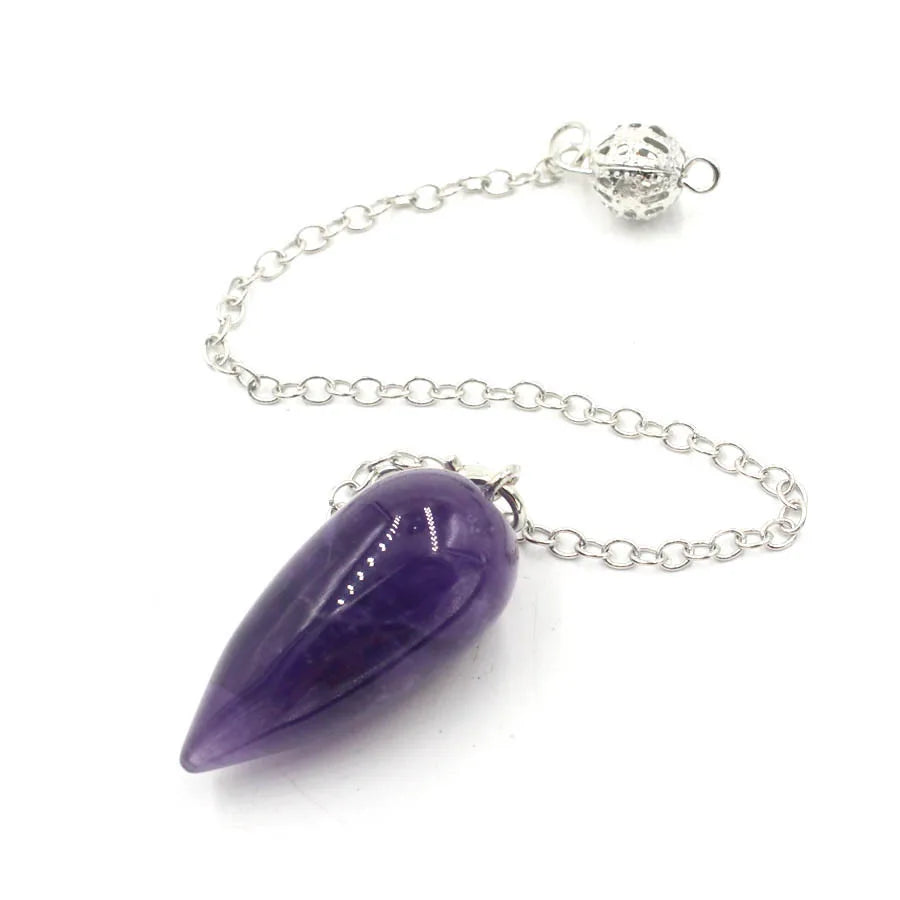 Pendule divinatoire en pierre naturelle – Forme goutte