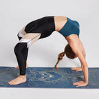 Tapis de Yoga Antidérapant Double Face – Serviette Yoga Velours Pliable & Séchage Rapide
