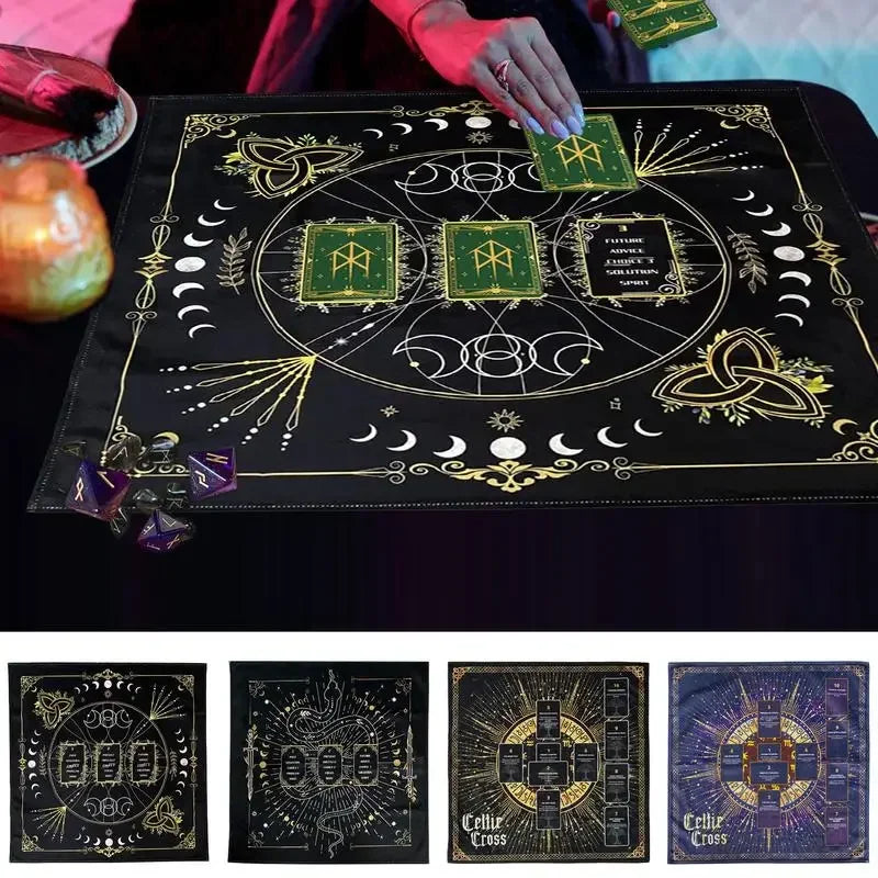 Tapis d’Autel pour Tarot en Velours Épais