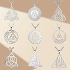 Collier Triquetra – Nœud Sacré de Protection et d’Harmonie