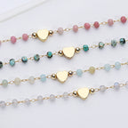 Bracelet Cœur en Pierres Naturelles