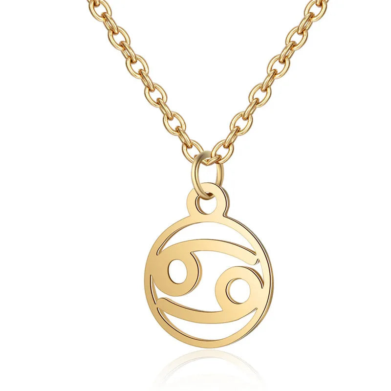 Collier Signe du Zodiaque Doré ou Argenté – Pendentif Astrologique Élégant