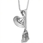 Collier Sorcière Chapeau & Balai