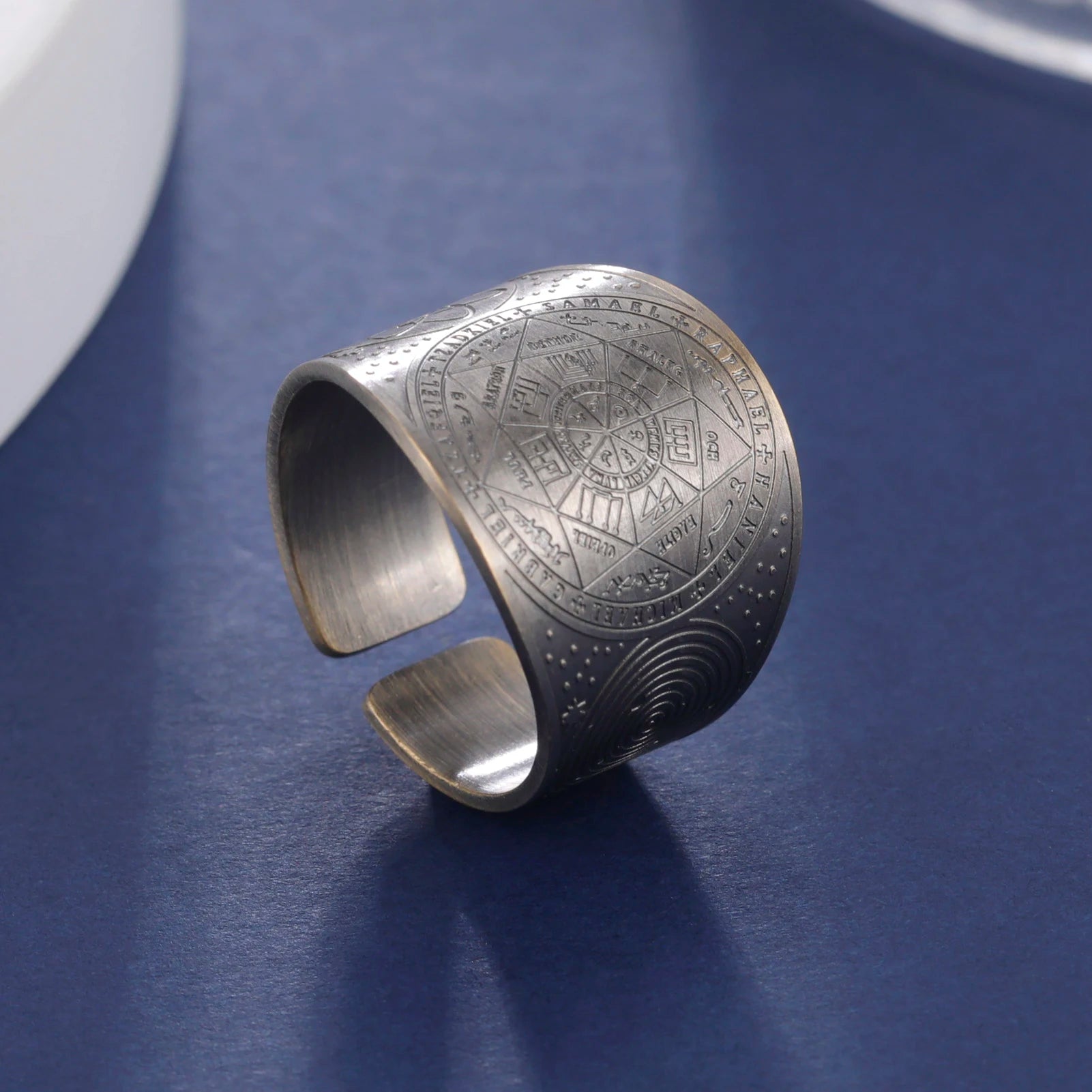 Bague Manchette Pentacle & Sceaux Mystiques