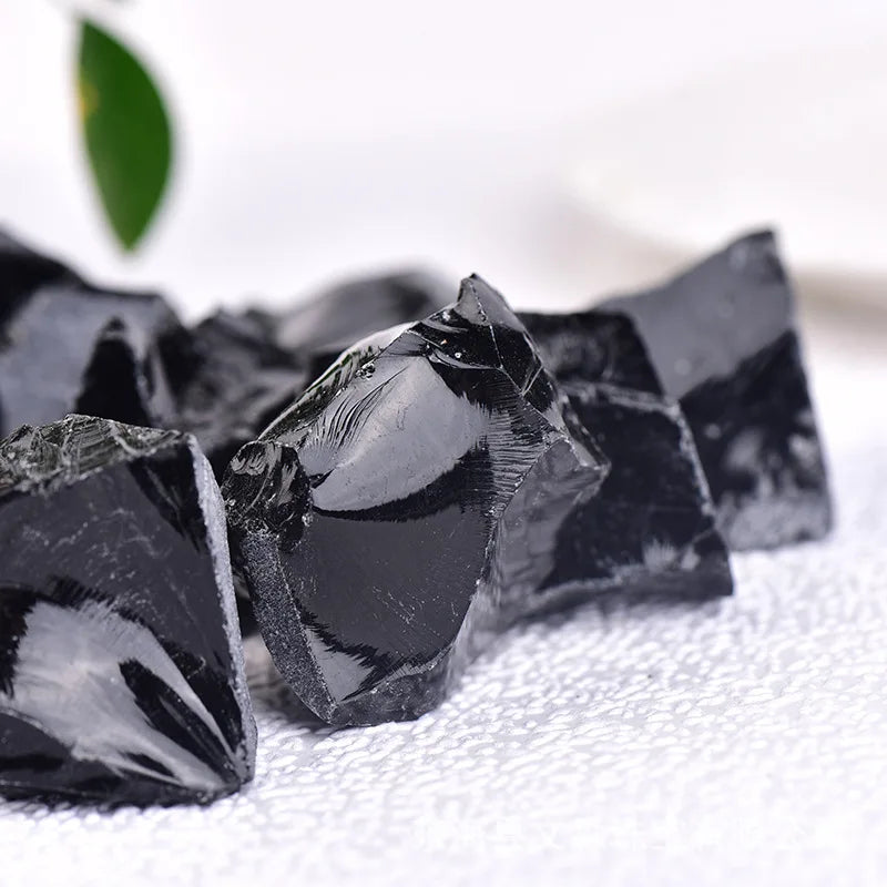 Obsidienne Noire Brute – 100g