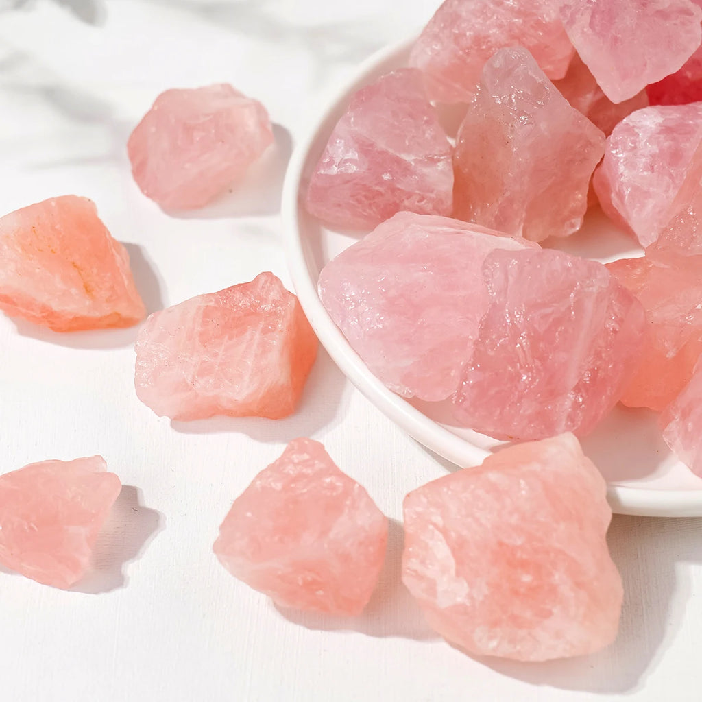 Quartz Rose Brut Naturel – Pierre d’Amour & Guérison du Cœur (50g)