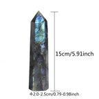 Labradorite en Colonne Hexagonale