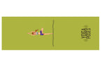 Tapis de Yoga Antidérapant Double Face – Serviette Yoga Velours Pliable & Séchage Rapide