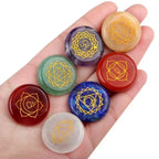Set de 7 Pierres Chakras Gravées