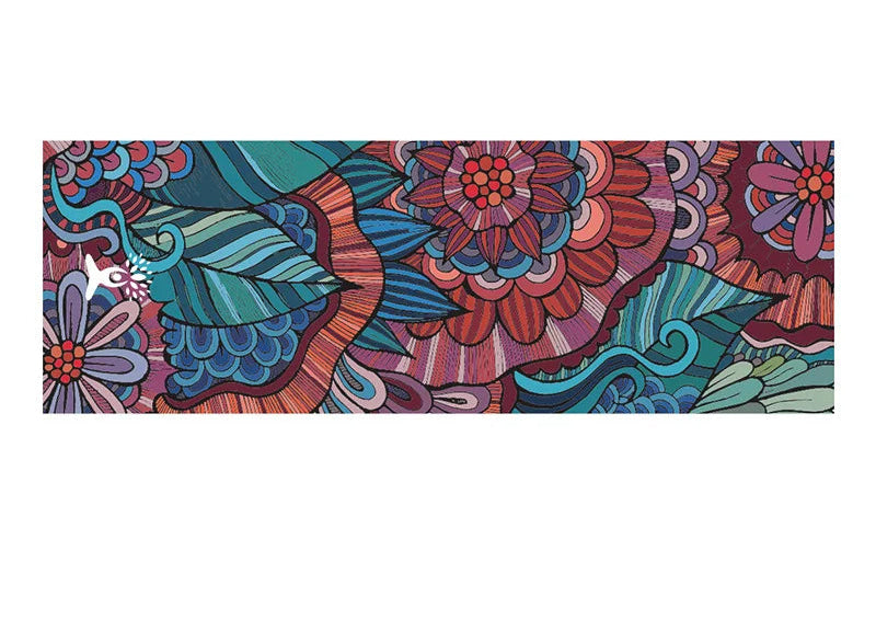 Tapis de Yoga Antidérapant Double Face – Serviette Yoga Velours Pliable & Séchage Rapide